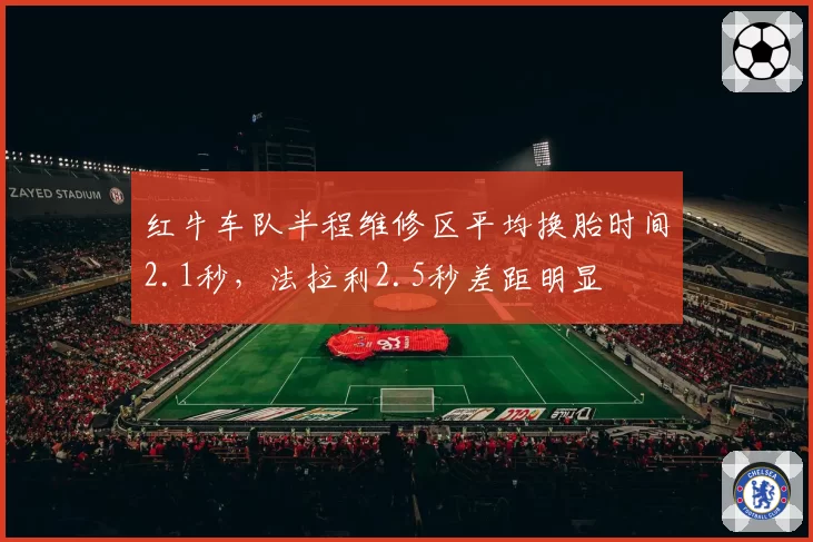 红牛车队半程维修区平均换胎时间2.1秒，法拉利2.5秒差距明显